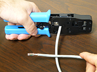 зачистка кабеля