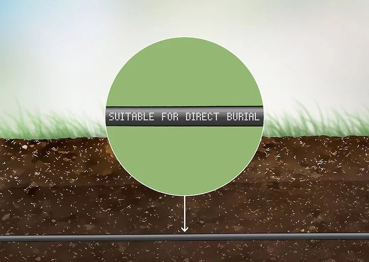 Выберите прямой кабель Ethernet для прокладки в земле для наиболее безопасного варианта.